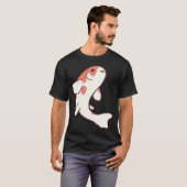 Grappige Koi vis kunst T-shirt (Voorkant volledig)