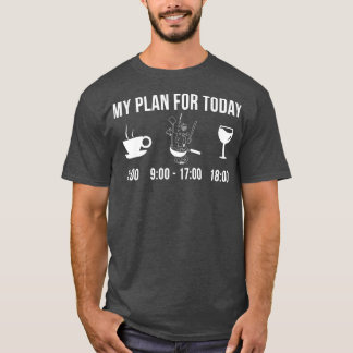 grappige kokkok hobby mijn plan voor vandaag 36 t-shirt