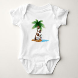 Grappige Kokosnoot Chaos - Humoristische Palm Tree Romper