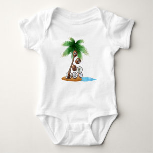 Grappige Kokosnoot Chaos - Humoristische Palm Tree Romper