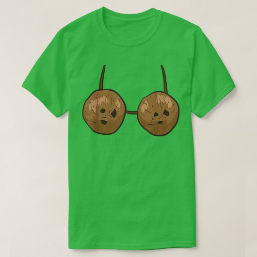 Grappige Kokosnoot Zomer Kokosnoten Grappige Hallo T-shirt (Design voorkant)