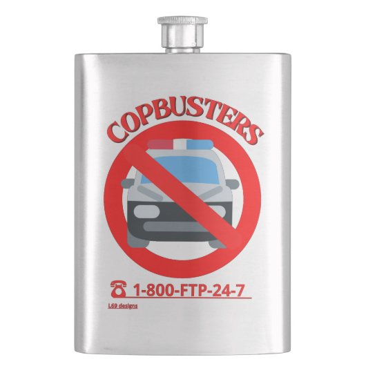 grappige kolf "COPBUSTERS 2" Flacon (Voorkant)