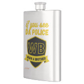 grappige kolf "WARN A BRO..." Flacon (Links)