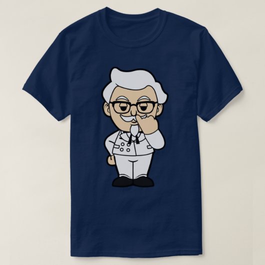 Grappige kolonel Sanders T-shirt (Design voorkant)