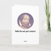 Grappige Koloniale Kerstmis Feestdagen Kaart (Achterkant)