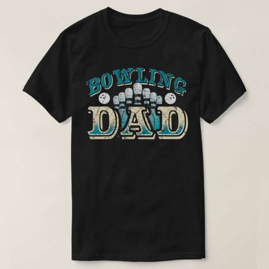 Grappige kom sport bowling papa t-shirt (Design voorkant)