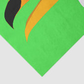 Grappige komische cartoon Toucan vogelglimlach Tissuepapier (Detail)