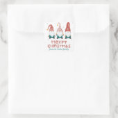 Grappige komische magneten kerst vierkante sticker (Tas)