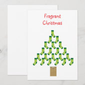 Grappige komische minimalistische moderne kerstboo feestdagenkaart (Voorkant / Achterkant)