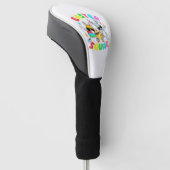 Grappige Konijn Ei Kuiken Paas Team Dag Mannen Golfheadcover (Schuin)