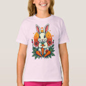 Grappige Konijn Lover Spring Retro T-shirt (Voorkant)