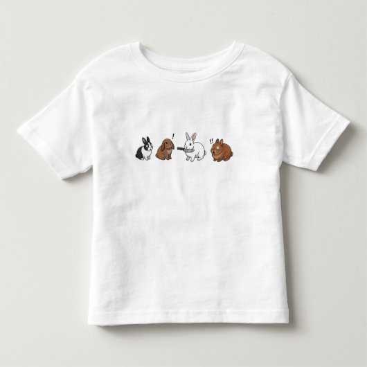 Grappige Konijn Standoff Kinder Shirts (Voorkant)