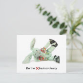 Grappige Konijn Verjaardag Kaart. Wees buitengewoo Briefkaart (Staand voorkant)