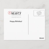 Grappige Konijn Verjaardag Kaart. Wees buitengewoo Briefkaart (Achterkant)