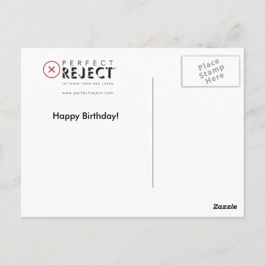 Grappige Konijn Verjaardag Kaart. Wees buitengewoo Briefkaart (Achterkant)