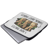 Grappige konijnen laptophoes laptop sleeve (Voorkant onderkant)