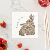 Grappige konijnen. Potloodtekening Servet (Insitu)