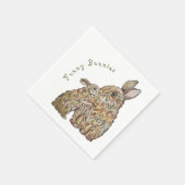 Grappige konijnen. Potloodtekening Servet (Hoek)