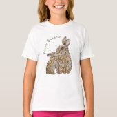 Grappige konijnen. Potloodtekening T-shirt (Voorkant)