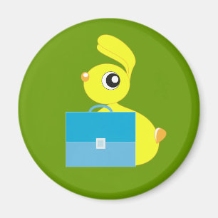 Grappige konijnenmagneet magneet