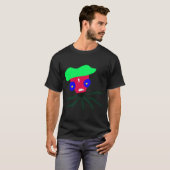 Grappige Koning Octopus T-shirt (Voorkant volledig)