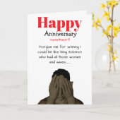 Grappige koning Salomo van de bijbelse verjaardag Kaart (Gele Bloem)