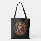 Grappige "Koning van de Tafel" Thanksgiving kalkoe Tote Bag (Achterkant)