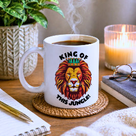 Grappige Koning van deze Jungle Koffiemok