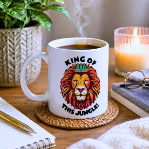 Grappige Koning van deze Jungle Koffiemok