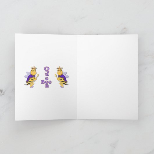 Grappige Koningin Bij Kaart (Binnen)