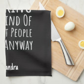 Grappige Kookcadeaus Humor Chef Kok Grap Theedoek (Quarter Fold)