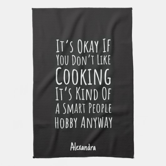 Grappige Kookcadeaus Humor Chef Kok Grap Theedoek (Verticaal)
