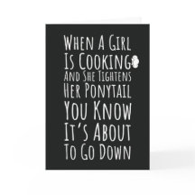 Grappige kookkaarten voor haar voor tienermeisjes 