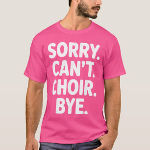 Grappige koor kunst voor mannen vrouwen koor dirig t-shirt