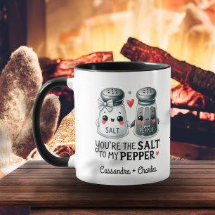 Grappige koppels cadeau "zout aan mijn peper" Gepe Mok