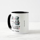 Grappige koppels cadeau "zout aan mijn peper" Gepe Mok (Voorkant links)