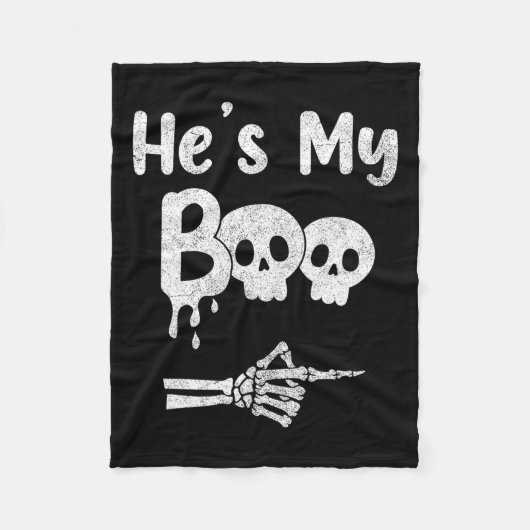 Grappige koppels Halloween bijpassende kostuums Fleece Deken (Voorkant)