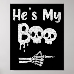 Grappige koppels Halloween bijpassende kostuums Poster