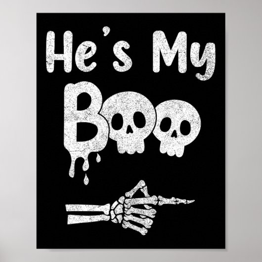 Grappige koppels Halloween bijpassende kostuums Poster (Voorkant)