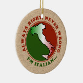 Grappige Koppige Italiaanse Versiering Keramisch Ornament (Rechts)