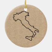 Grappige Koppige Italiaanse Versiering Keramisch Ornament (Achterkant)