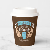 grappige kopstukken papier voor koffie papieren bekers (Voorkant)