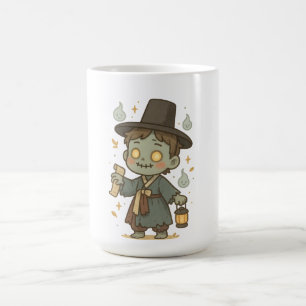 Grappige Koreaanse Zombie - Chibi Joseon Style Koffiemok