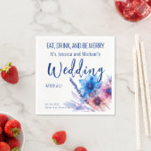 💍Grappige korenbloemen en lavendel Servet (Insitu)