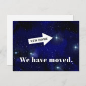 Grappige kosmische buitenruimte die we hebben verp aankondigingskaart (Voorkant / Achterkant)