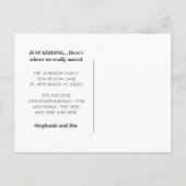 Grappige kosmische buitenruimte die we hebben verp aankondigingskaart (Achterkant)