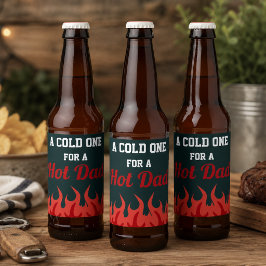 Grappige koude voor een hete vader Vaderdag Kado Bier Etiket