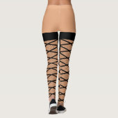 Grappige kousen patroon ontwerp voor vrouw leggings (Achterkant)