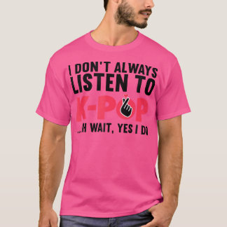Grappige Kpop Art voor Teen Girls Vrouwen Koreaans T-shirt