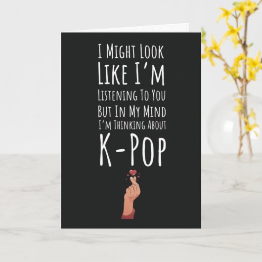 Grappige Kpop Kaarten Humor K Pop (Gele Bloem)